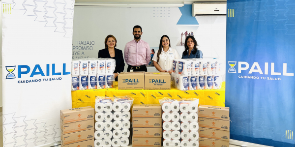PAILL entrega donativo a COAMSS-OPAMSS para niñas y mujeres afectadas por la Tormenta Tropical Julia