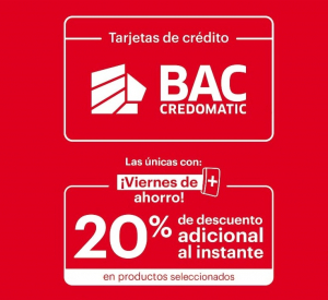 ¡BAC Credomatic ofrece las Tarjetas de Crédito  #1 en Supermercados!