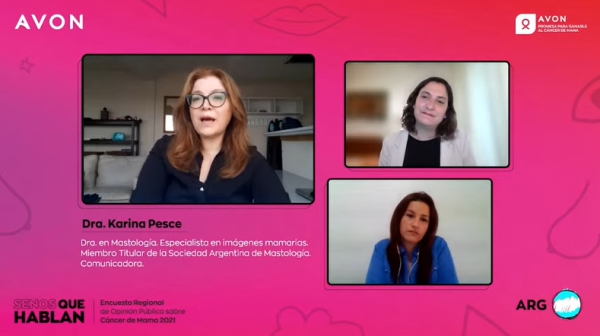 AVON realizó un encuentro virtual sobre qué opinan las personas del cáncer de mama 2021