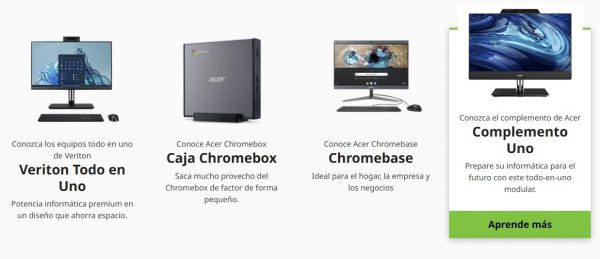 Acer amplía su oferta de ChromeOS con la Acer Chromebox CXI5 y Add-in-One 24
