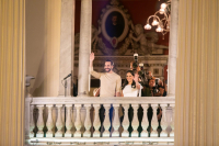 Nayib Bukele celebrates his victory in the 2024 elections from the Historical Center