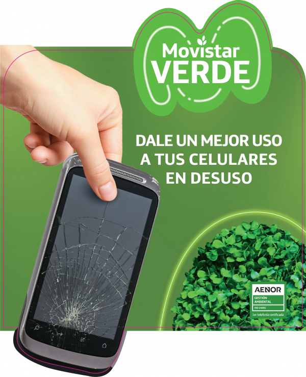 Cambiá a verde: únete a Movistar y dale mejor uso a tus celulares en desuso