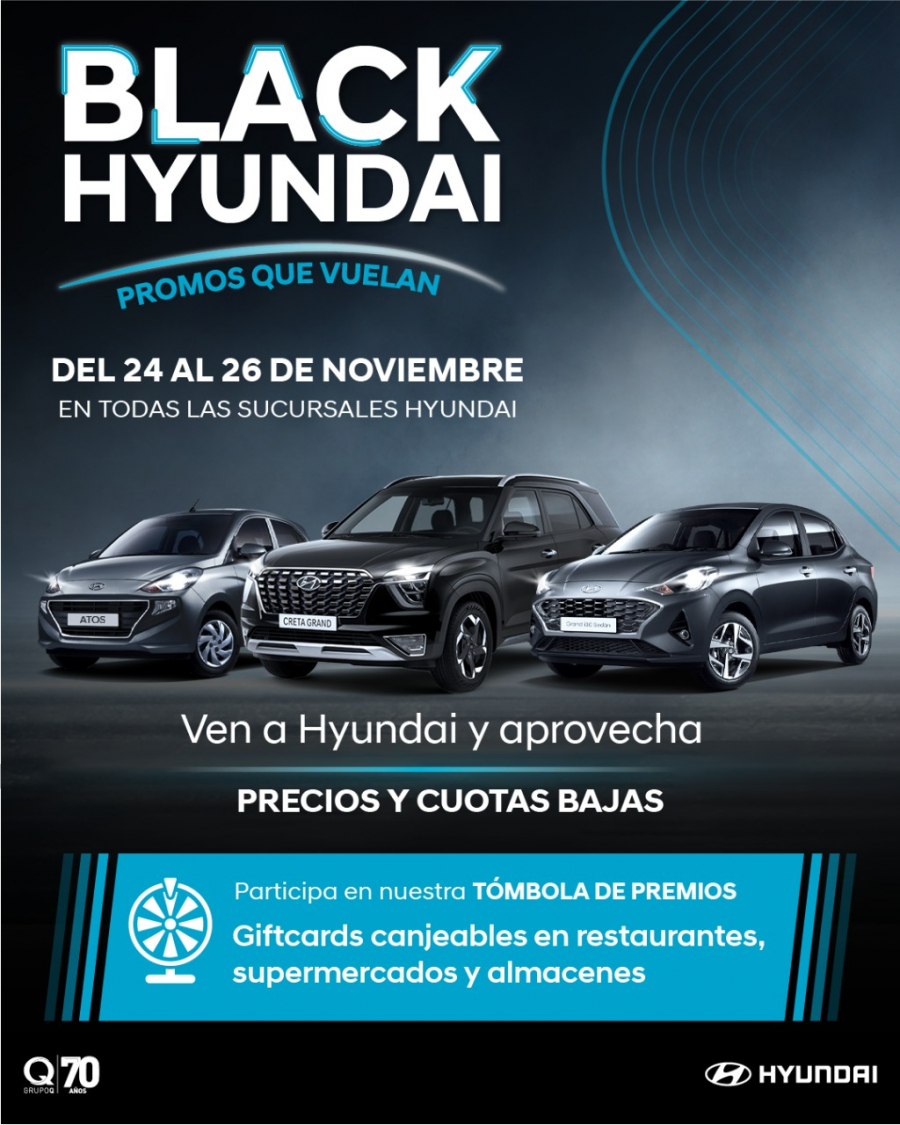 Llegó el esperado Black Hyundai con muchos premios para sus clientes