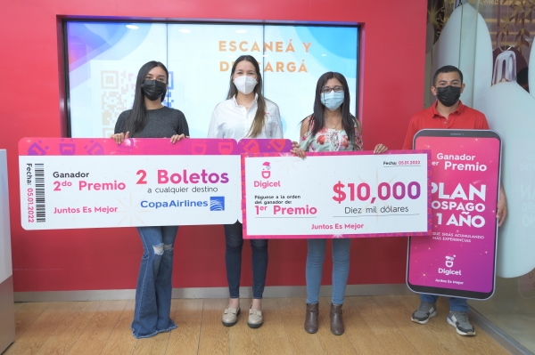 DIGICEL entrega premio de $10,000 dólares a ganador de la promoción “Mueve y Gana de MyDigicel app