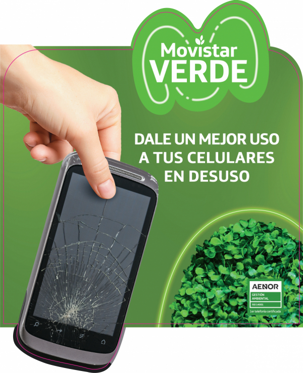 Cambiá a verde: join Movistar and make better use of your unused cell phones