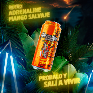 Adrenaline Rush brings you its new Mango Salvaje flavor