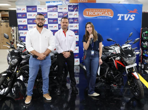 TVS brand launch at Almacenes Tropigas