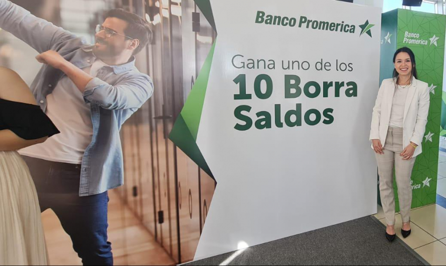 Banco Promerica inicia el 2023 premiando a sus clientes con 10 borra saldos