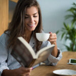 Good book and cup of coffee in the morning