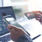 Digital,Banking,,Internet,Payment,,Online,Shopping,,Financial,Technology,Concept.,Woman